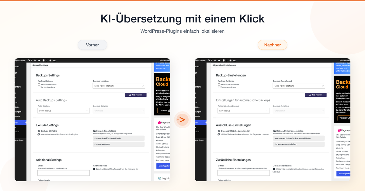 WordPress-Plugins mit KI übersetzen